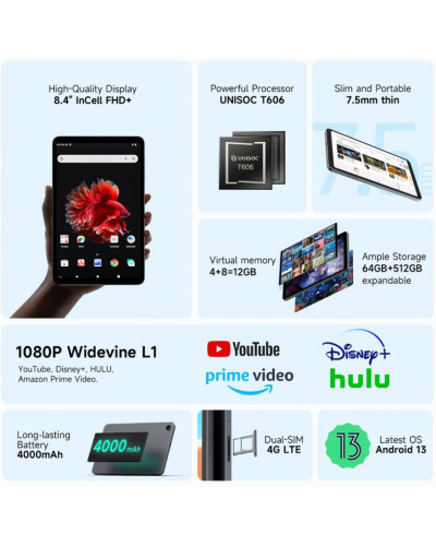 Alldocube iPlay 50 6/128Gb Grey: Powerful 4G Tablet