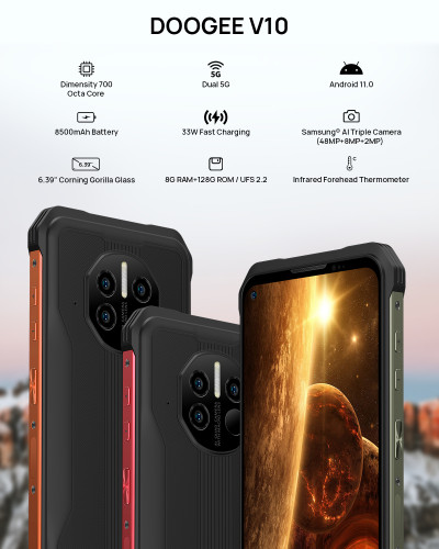 DOOGEE V10 8/128GB Golden Orange DOOGEE V10 8/128GB Golden Orange