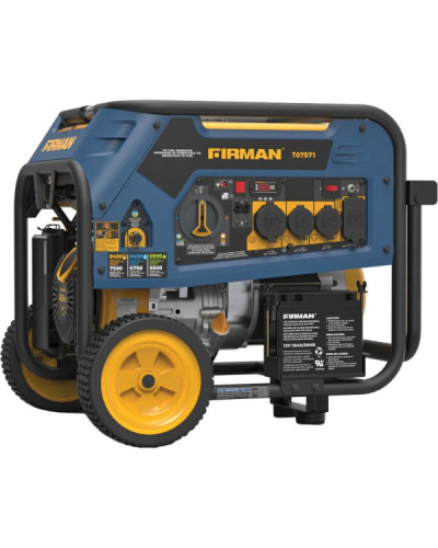 Комбінований генератор (газ-бензин) FIRMAN TRI FUEL 7500W (T07571)