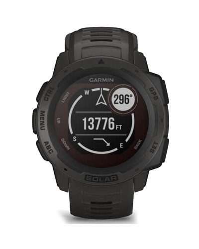Смарт-годинник Garmin Instinct Solar Graphite (010-02293-00)