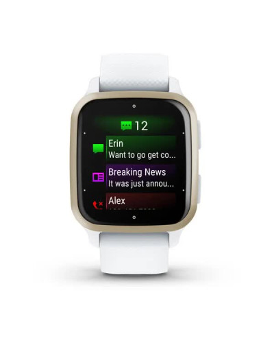 Смарт-годинник Garmin Venu Sq 2 – Music Edition Cream Gold Al. Bezel w. French Gray Case and S. Band (0010-02700-02/12)