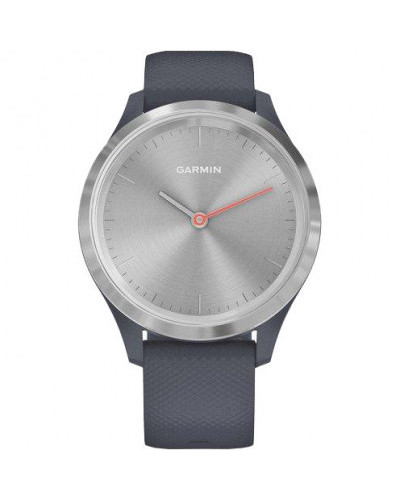 Смарт-годинник Garmin Vivomove 3s Silver Stainless Steel Bezel w. Granite Blue and Silicone B. (010-02238-00)