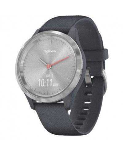 Смарт-годинник Garmin Vivomove 3s Silver Stainless Steel Bezel w. Granite Blue and Silicone B. (010-02238-00)