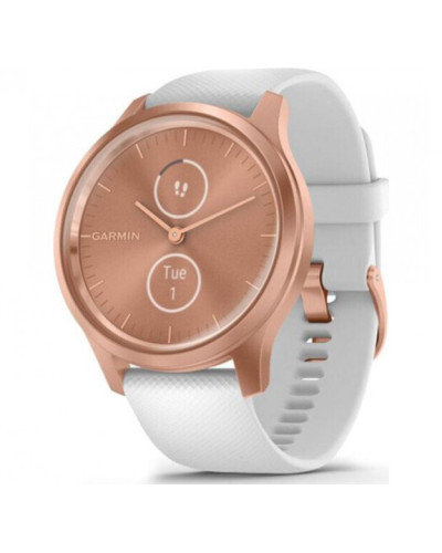 Смарт-годинник Garmin Vivomove Style Rose Gold Aluminum w. White Silicone B. (010-02240-00)