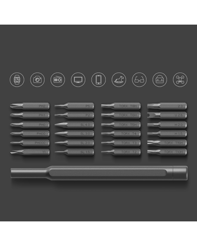 Викрутка з комплектом біт / стрижнів MiJia Screwdriver Set (JXLSD01XH)