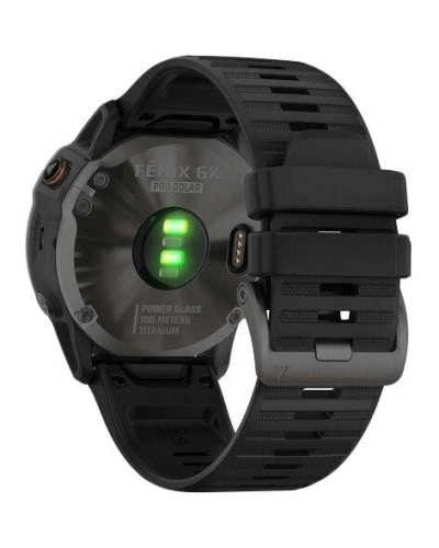 Спортивний годинник Garmin Fenix 6X Pro Solar Titanium Carbon Grey DLC with Black Band (010-02157-21)