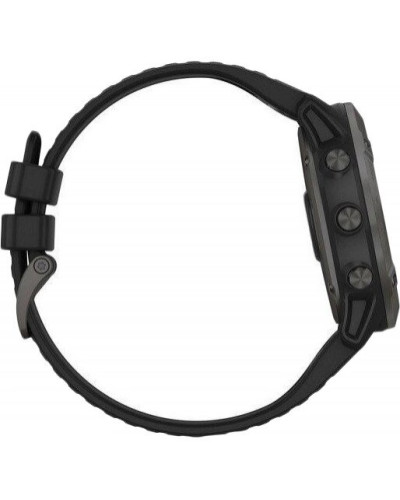 Спортивний годинник Garmin Fenix 6X Pro Solar Titanium Carbon Grey DLC with Black Band (010-02157-21)
