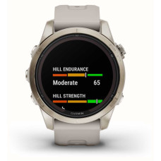 Смарт-годинник Garmin Fenix 7S Pro Sapphire Solar Soft Gold w. Light Sand Band (010-02776-14/15)
