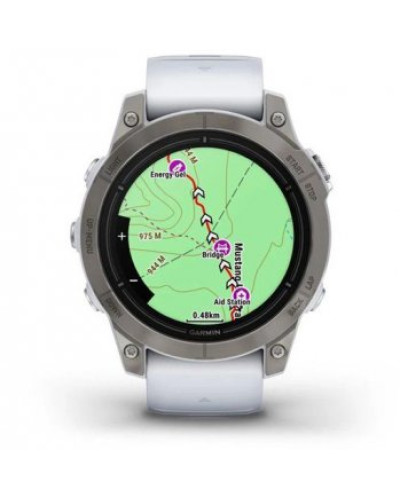 Смарт-годинник Garmin Epix Pro Gen 2 Sapphire 47mm Titanium w. Whitestone Band (010-02803-20/21)
