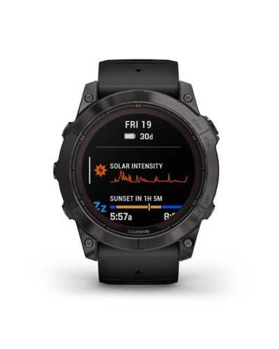 Смарт-годинник Garmin Fenix 7X Pro Sapphire Solar Carbon G. DLC Tit. with Black Band (010-02778-10/11)