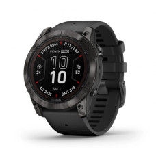 Смарт-годинник Garmin Fenix 7X Pro Sapphire Solar Carbon G. DLC Tit. with Black Band (010-02778-10/11)