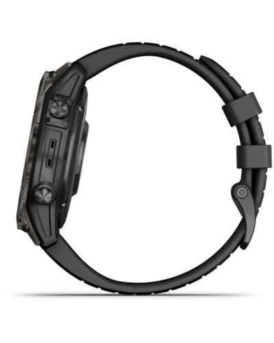 Смарт-годинник Garmin Epix Pro Gen 2 Sapphire 47mm Carbon G. DLC Tit. with Black Band (010-02803-10/11)