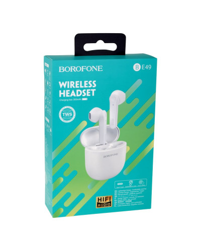 Блютуз Стерео Гарнитура Borofone BE49 Serenity TWS
