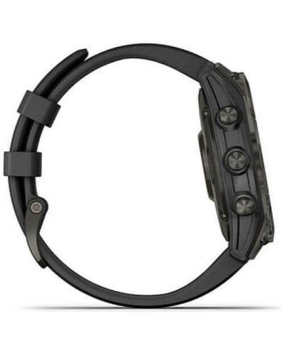 Смарт-годинник Garmin Fenix 7 Sapphire Solar Black DLC Titanium with Black Band (010-02540-34/35)