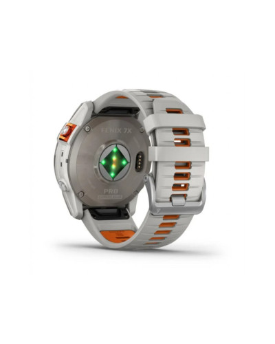 Смарт-годинник Garmin Fenix 7X Pro Sapphire Solar Titanium w. Fog Gray/Ember O. Band (010-02778-14/15)