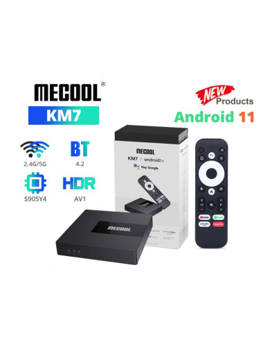 Нова Смарт ТБ приставка MECOOL KM7 з 2/16Gb