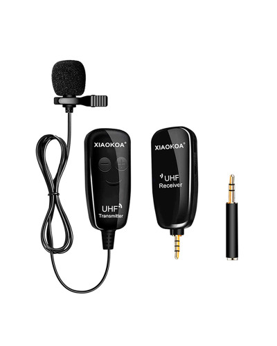 Мікрофон петличний бездротовий XIAOKOA N81-UHF black