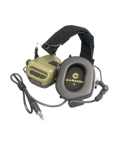 Тактичні навушники EArmor M32 MOD3 з мікрофоном green
