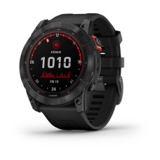 Смарт-годинник Garmin Fenix 7X Pro Solar Slate Gray w. Black Band (010-02778-00/01)