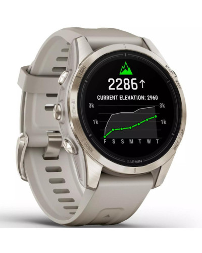 Смарт-годинник Garmin Epix Pro Gen 2 Sapphire 42mm Soft Gold w. Light S. Band (010-02802-10/11)