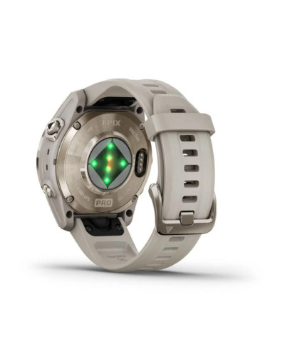 Смарт-годинник Garmin Epix Pro Gen 2 Sapphire 42mm Soft Gold w. Light S. Band (010-02802-10/11)