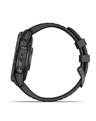Смарт-годинник Garmin Fenix 7 Pro Sapphire Solar Carbon G. DLC Tit. with Black Band (010-02777-10/11)