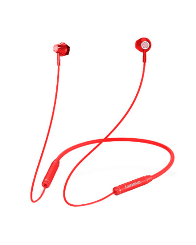 Навушники Lenovo HE06 red