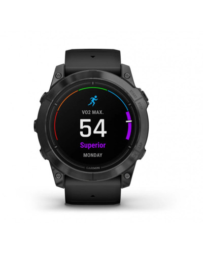 Смарт-годинник Garmin Epix Pro Gen 2 Sapphire 51mm Carbon G. DLC Tit. with Black Band (010-02804-00/01)