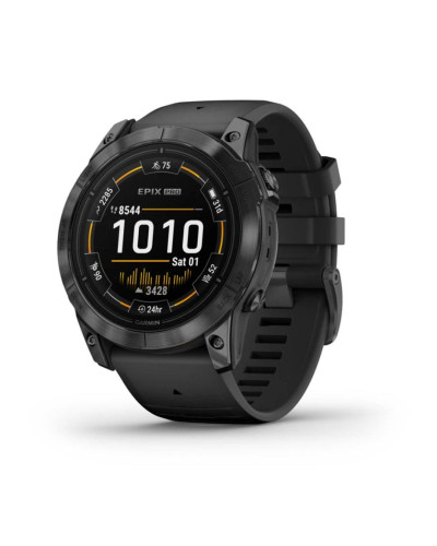 Смарт-годинник Garmin Epix Pro Gen 2 Sapphire 51mm Carbon G. DLC Tit. with Black Band (010-02804-00/01)