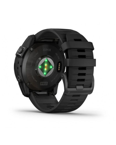 Смарт-годинник Garmin Epix Pro Gen 2 Sapphire 51mm Carbon G. DLC Tit. with Black Band (010-02804-00/01)
