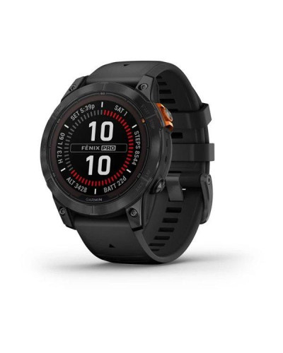 Смарт-годинник Garmin Fenix 7 Pro Solar Slate Gray w. Black Band (010-02777-00/01)
