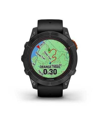Смарт-годинник Garmin Fenix 7 Pro Solar Slate Gray w. Black Band (010-02777-00/01)