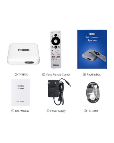 MECOOL KM2: Smart TV приставка з пам'яттю 2/8 Гб