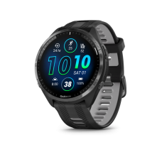 Спортивний годинник Garmin Forerunner 965 Carbon Gray Titanium Bezel w. Blk Case and Blk/Powder Gray S. Band (010-02809-00/10/8