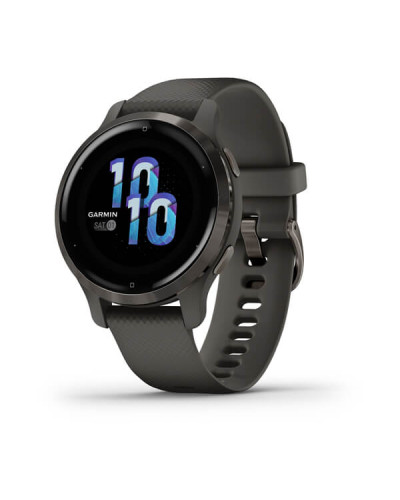 Смарт-годинник Garmin Venu 2S Slate Bezel with Graphite Case and Silicone Band (010-02429-10/00)
