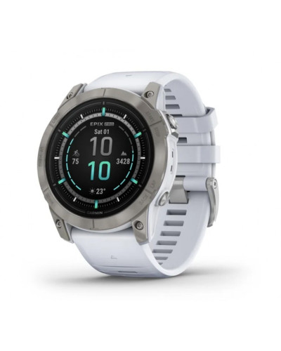 Смарт-годинник Garmin Epix Pro Gen 2 Sapphire 51mm Titanium w. Whitestone Band (010-02804-10/11)