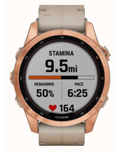 Смарт-годинник Garmin Fenix 7S Sapphire Solar Cream G. Titanium w. Cream H. Nylon Band (010-02539-39)