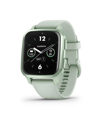 Смарт-годинник Garmin Venu Sq 2 Metallic Mint Aluminum Bezel with Cool Mint Case and Silicone Band (010-02701-02/12)