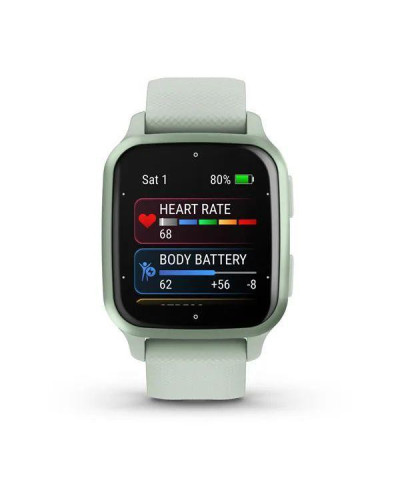 Смарт-годинник Garmin Venu Sq 2 Metallic Mint Aluminum Bezel with Cool Mint Case and Silicone Band (010-02701-02/12)