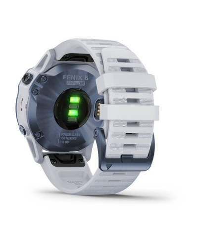 Смарт-годинник Garmin Fenix 6 Pro Solar Edition Mineral Blue with Whitestone Band (010-02410-19/18)