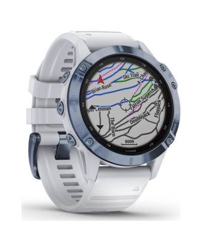Смарт-годинник Garmin Fenix 6 Pro Solar Edition Mineral Blue with Whitestone Band (010-02410-19/18)