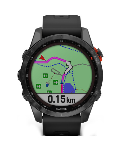 Смарт-годинник Garmin Fenix 7S Solar Slate Gray with Black Band (010-02539-12/13)