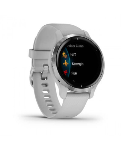 Смарт-годинник Garmin Venu 2S Silver Stainless Steel Bezel with Mist Gray Case and Silicone Band (010-02429-12/)