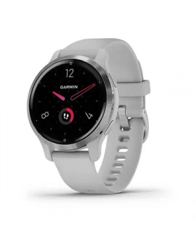 Смарт-годинник Garmin Venu 2S Silver Stainless Steel Bezel with Mist Gray Case and Silicone Band (010-02429-12/)