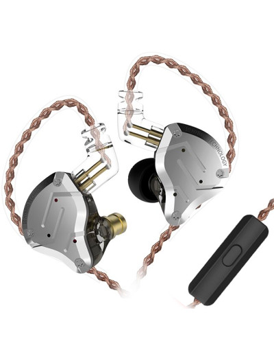Навушники KZ ZS10 Pro з мікрофоном black