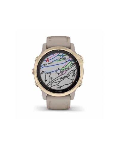 Смарт-годинник Garmin Fenix 6S Pro Solar Edition Light gold with light sand band (010-02409-11/10)