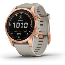 Смарт-годинник Garmin Fenix 7S Solar Rose Gold with Light Sand Band (010-02539-10/11)
