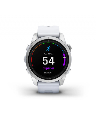Смарт-годинник Garmin Epix Pro Gen 2 42mm Silver w. Whitestone Band (010-02802-00/01)