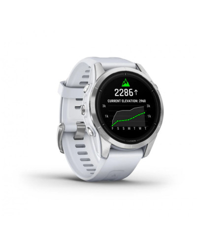 Смарт-годинник Garmin Epix Pro Gen 2 42mm Silver w. Whitestone Band (010-02802-00/01)