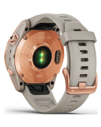 Смарт-годинник Garmin Fenix 7S Solar Rose Gold with Light Sand Band (010-02539-10/11)